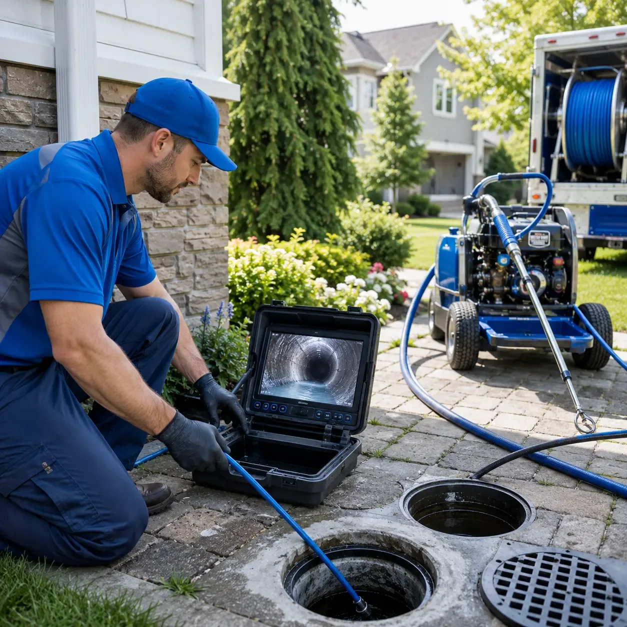 Outdoor drain cleaning professionals serving Sumner, ME